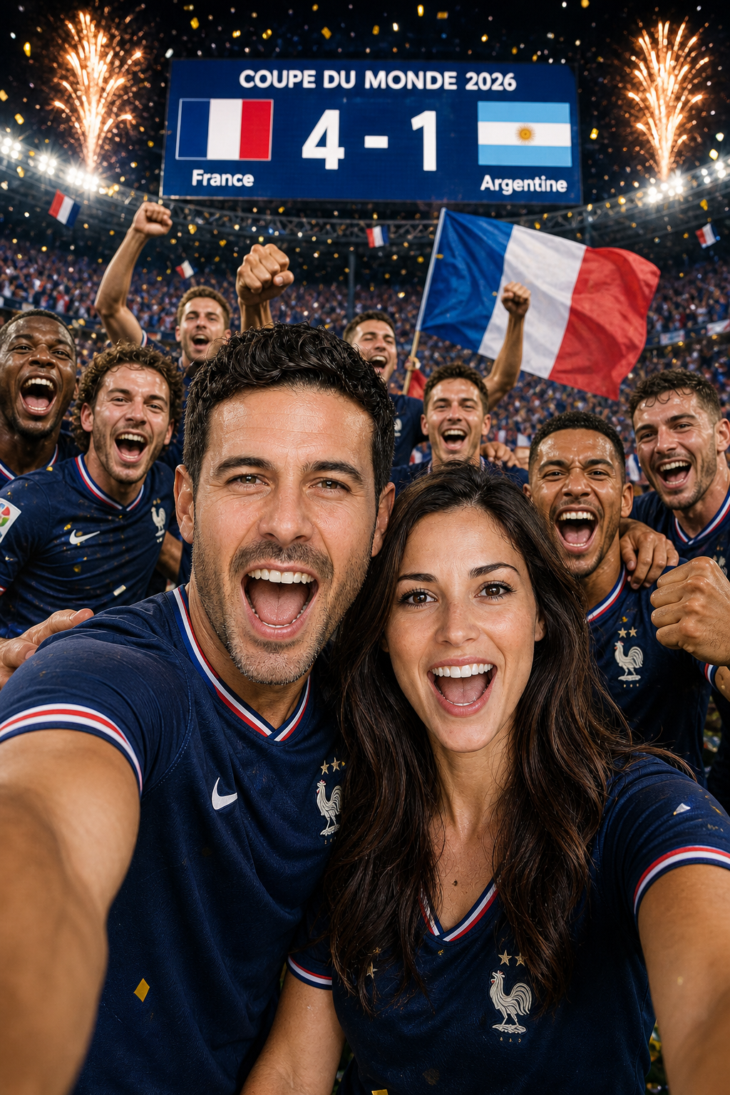 Le selfie des champions