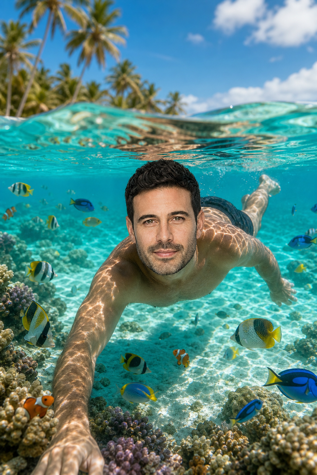 Snorkeling au lagon tropical